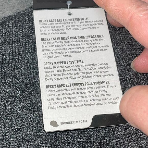 Decky 8009-HCH Jeep Watch Cap Hat Knit Heather Charcoal Gray GI Military Ski - Picture 7 of 11